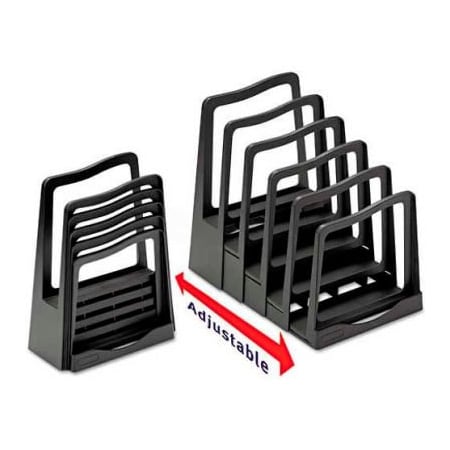Avery® Adjustable File Rack, Five Sections, 8 X 10-3/4 X 11-3/4, Black